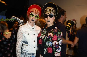 Model backstageDesigual show, Front Row, Spring Summer 2018, New York Fashion Week, USA - 07 Sep 2017