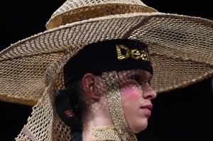Model backstageDesigual show, Front Row, Spring Summer 2018, New York Fashion Week, USA - 07 Sep 2017