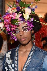 Model backstageDesigual show, Front Row, Spring Summer 2018, New York Fashion Week, USA - 07 Sep 2017