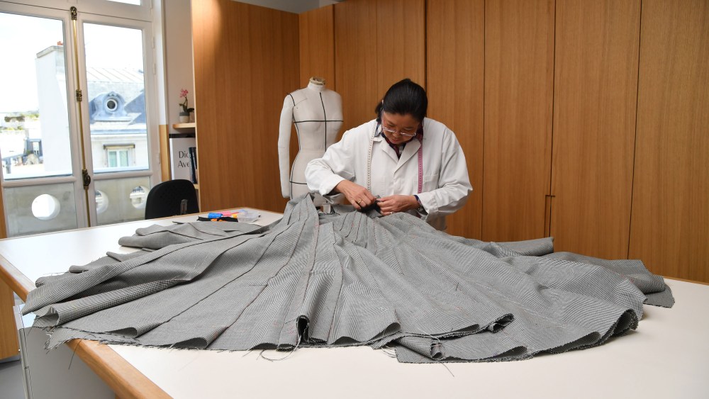 Dior’s atelier flou and tailoring workshop.