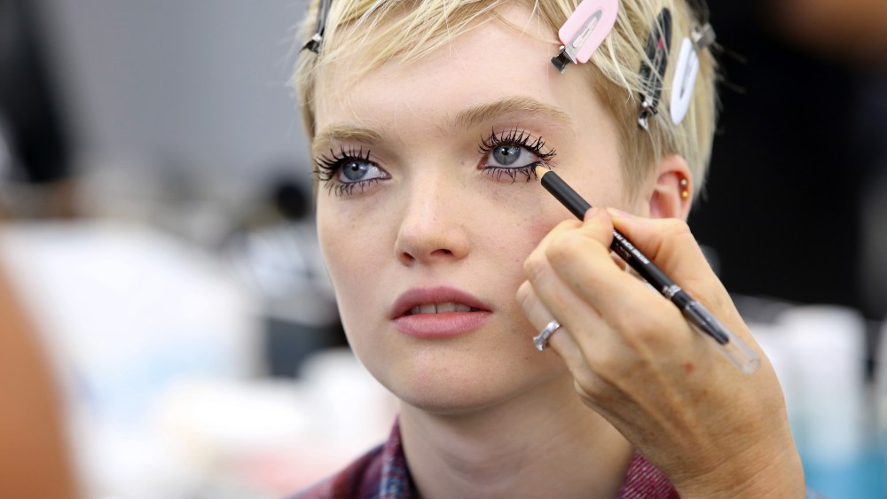 Model backstageChristian Dior show, Backstage, Spring Summer 2018, Paris Fashion Week, France - 26 Sep 2017