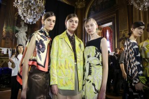 Backstage at Dries Van Noten RTW Spring 2018