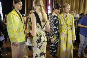 Backstage at Dries Van Noten RTW Spring 2018