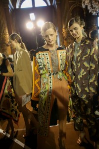 Backstage at Dries Van Noten RTW Spring 2018