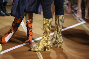 Backstage at Dries Van Noten RTW Spring 2018