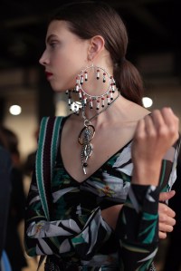 Backstage at Diane von Furstenberg RTW Spring 2018