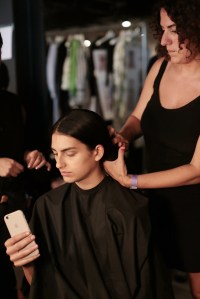 Backstage at Diane von Furstenberg RTW Spring 2018
