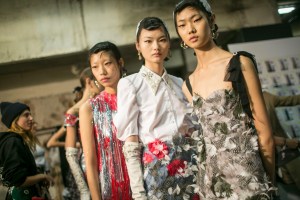 Backstage at Erdem RTW Spring 2018