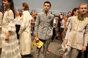 Backstage at Etro RTW Spring 2018