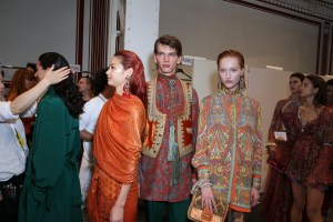Backstage at Etro RTW Spring 2018