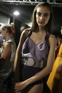 Backstage at Salvatore Ferragamo RTW Spring 2018