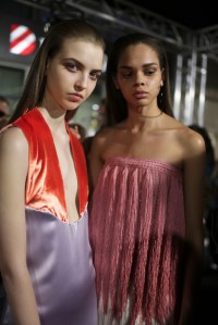 Backstage at Salvatore Ferragamo RTW Spring 2018