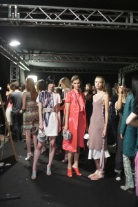 Backstage at Salvatore Ferragamo RTW Spring 2018