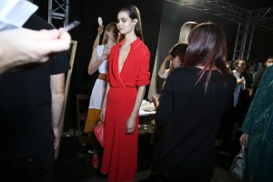 Backstage at Salvatore Ferragamo RTW Spring 2018