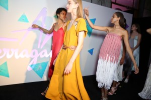 Backstage at Salvatore Ferragamo RTW Spring 2018