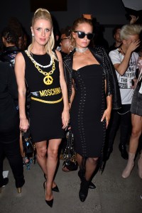 Nicky Hilton and Paris Hilton in the front row