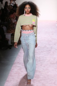 Model on theGCDS RTW Spring 2018 catwalkGCDS show, Runway, Spring Summer 2018, New York Fashion Week, USA - 08 Sep 2017