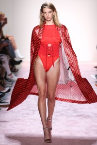 Model on the catwalkGCDS show, Runway, Spring Summer 2018, New York Fashion Week, USA - 08 Sep 2017
