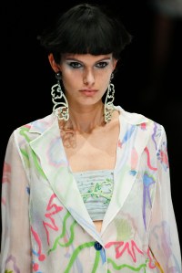 Details at Giorgio Armani RTW Spring 2018
