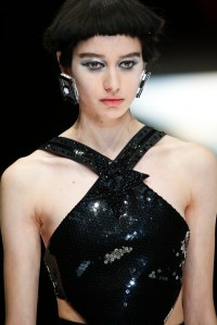 Details at Giorgio Armani RTW Spring 2018