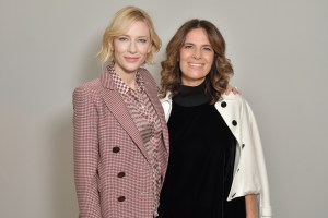 Cate Blanchett and Roberta Armani Front Row at Giorgio Armani RTW Spring 2018
