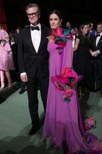 Colin Firth and Livia Giuggioli