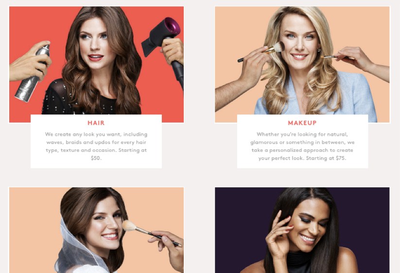 Glamsquad's web site and app saw a refresh this week.
