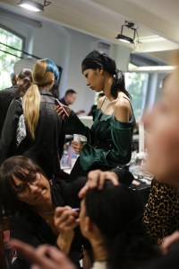 Backstage at Fendi RTW Spring 2018