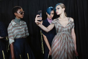 Backstage at Fendi RTW Spring 2018