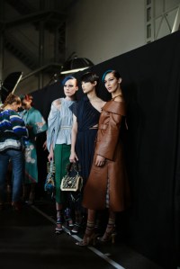 Backstage at Fendi RTW Spring 2018