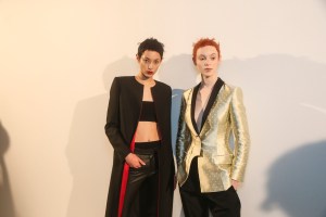 Backstage at Haider Ackermann RTW Spring 2018