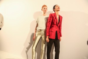 Backstage at Haider Ackermann RTW Spring 2018