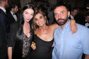 Mariacarla Boscono, Carine Restoin-Roitfeld and Riccardo Tisci