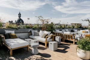 The rooftop terrace of the Hôtel National des Arts et Métiers