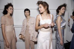 Backstage at Jonathan Simkhai RTW Spring 2018