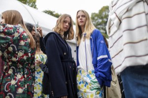 Backstage at Lacoste RTW Spring 2018