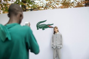 Backstage at Lacoste RTW Spring 2018