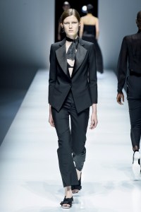 Model on the catwalk