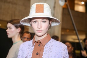 Backstage at Loewe RTW Spring 2018