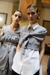 Backstage at Lucio Vanotti RTW Spring 2018