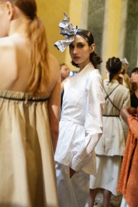 Backstage at Lucio Vanotti RTW Spring 2018