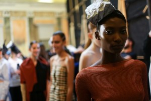 Backstage at Lucio Vanotti RTW Spring 2018
