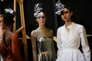 Backstage at Lucio Vanotti RTW Spring 2018