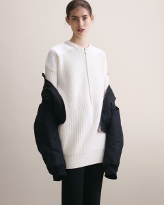 A look from the Maje x Schott capsule collection.