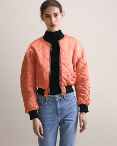 A look from the Maje x Schott capsule collection.