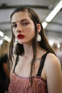 Backstage at Marco De Vincenzo RTW Spring 2018