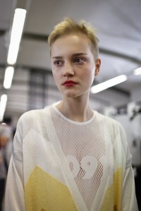 Backstage at Marco De Vincenzo RTW Spring 2018