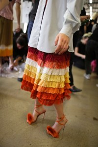 Backstage at Marco De Vincenzo RTW Spring 2018