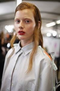 Backstage at Marco De Vincenzo RTW Spring 2018