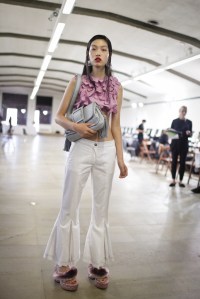 Backstage at Marco De Vincenzo RTW Spring 2018